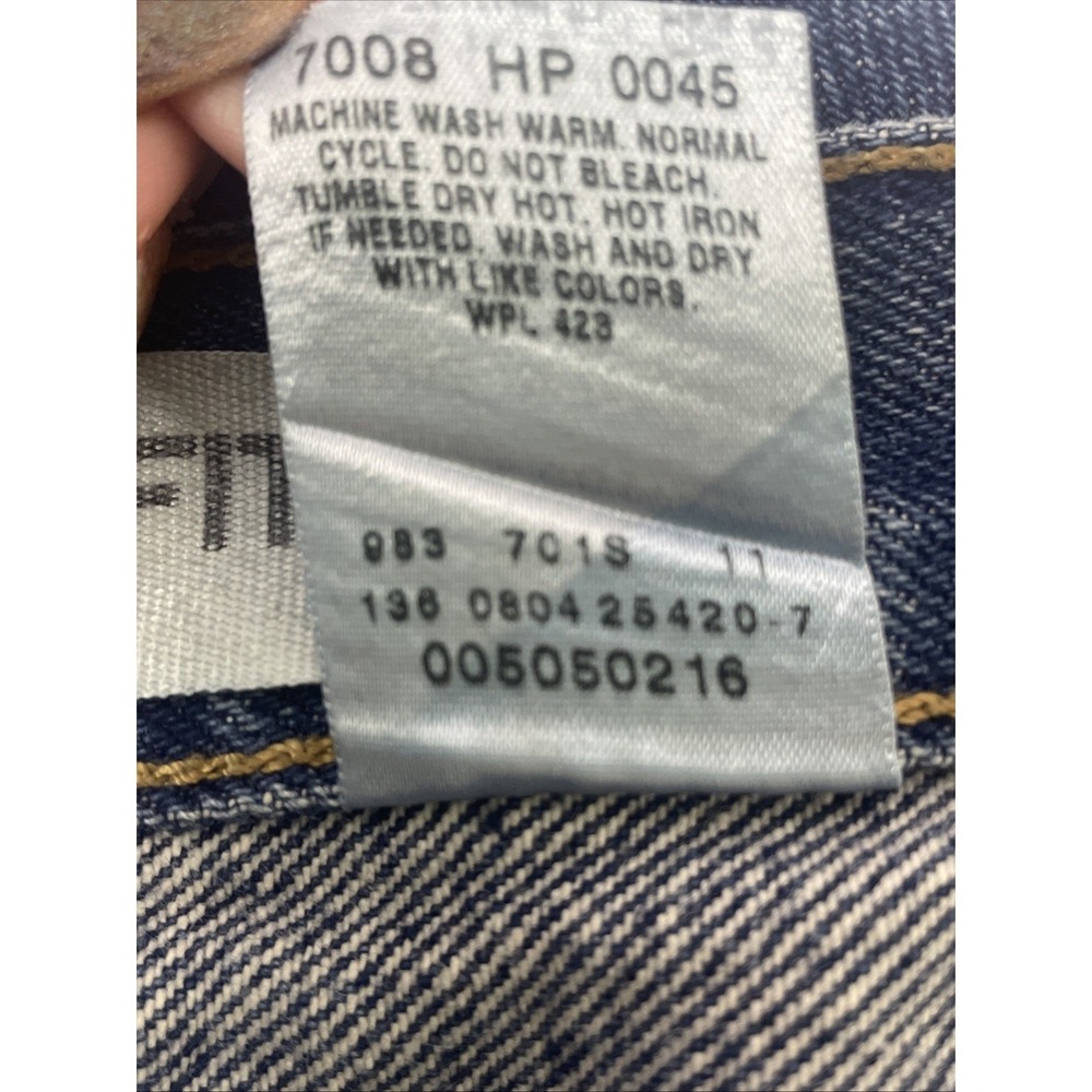 Levi's 505 Regular Fit Jeans Mens 42x30 Blue Good Straight Leg Denim 005050216 - Picture 5 of 5